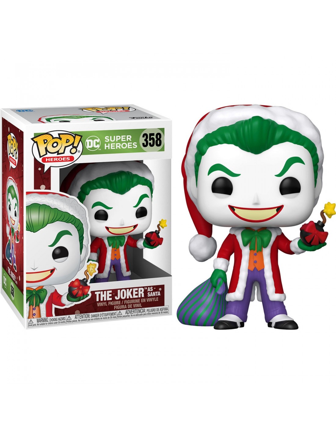 Funko Pop! Santa Joker Navideño - DC Comics