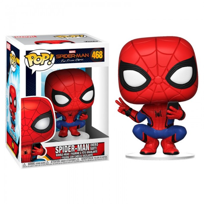Funko Pop! Spiderman Traje de Héroe - Marvel Spiderman Lejos de Casa |  