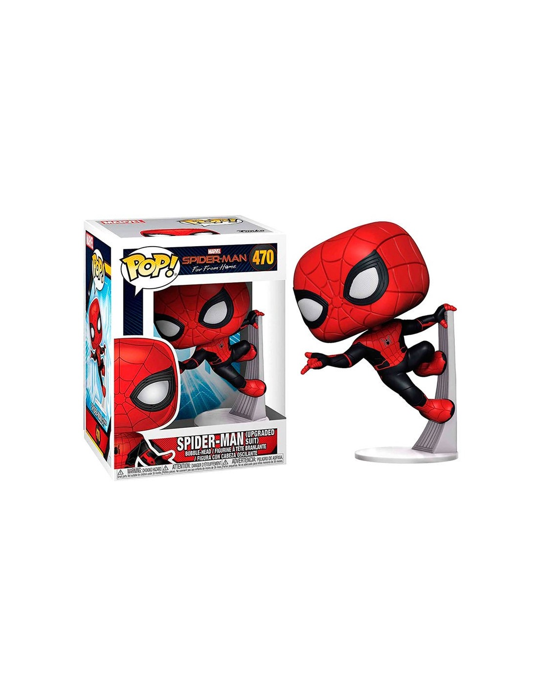 Funko Pop! Spiderman Traje Mejorado - Marvel Spiderman Lejos de Casa |  