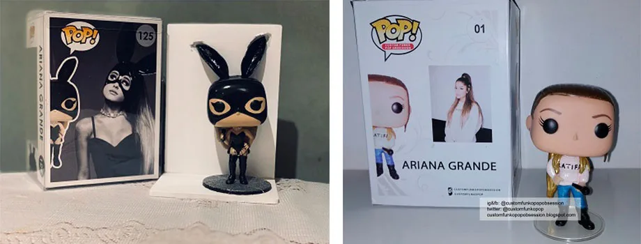 Propuestas de diseño de Funko Pop personalizado para Ariana Grande