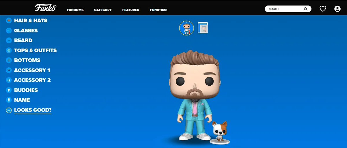 Crear tu Funko Pop a través de la página oficial de Funko