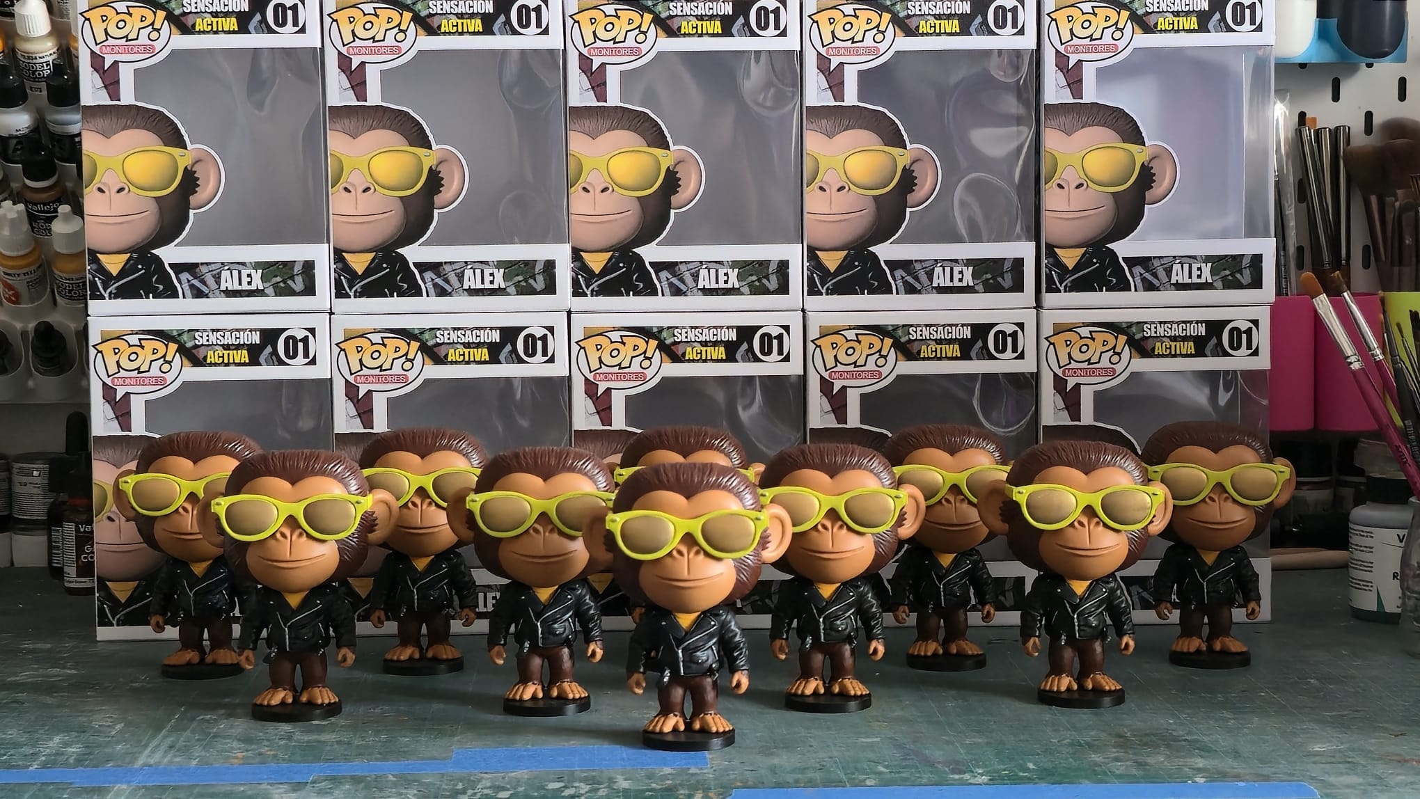 Figuras mascota mono de Sensación Activa